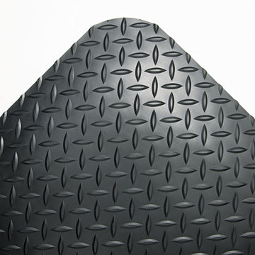 Crown Industrial Deck Plate Anti-fatigue Mat, Vinyl, 36 X 144, Black freeshipping - TVN Wholesale